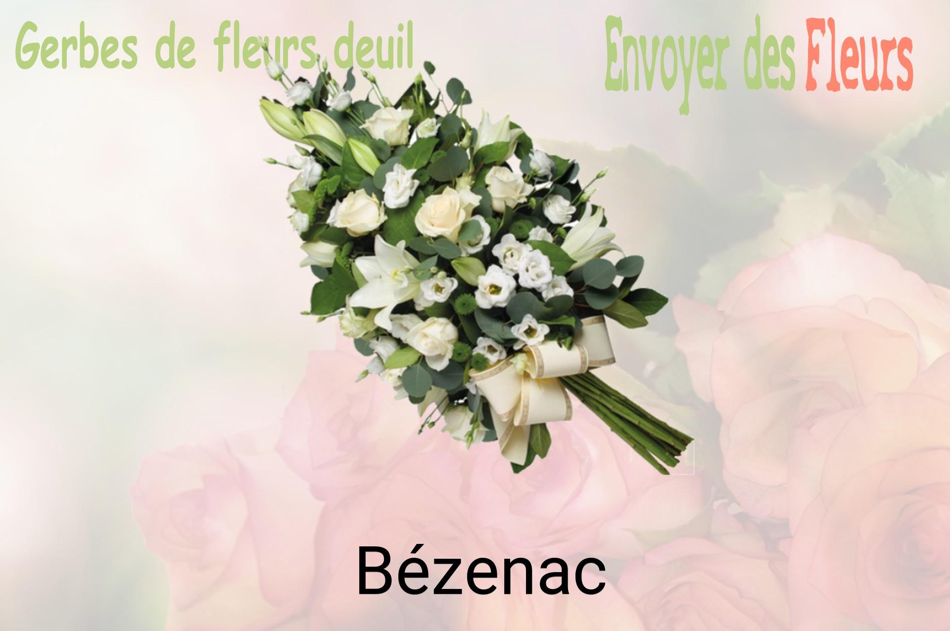 Gerbe de fleurs de deuil livrée à Bézenac